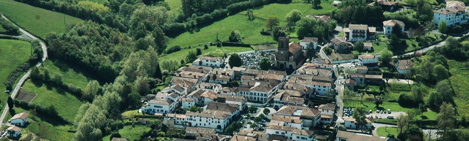 Vue aérienne La Bastide Clairence