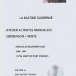Atelier activités manuelles - Exposition - Vente avec l'association Arieste Uberte