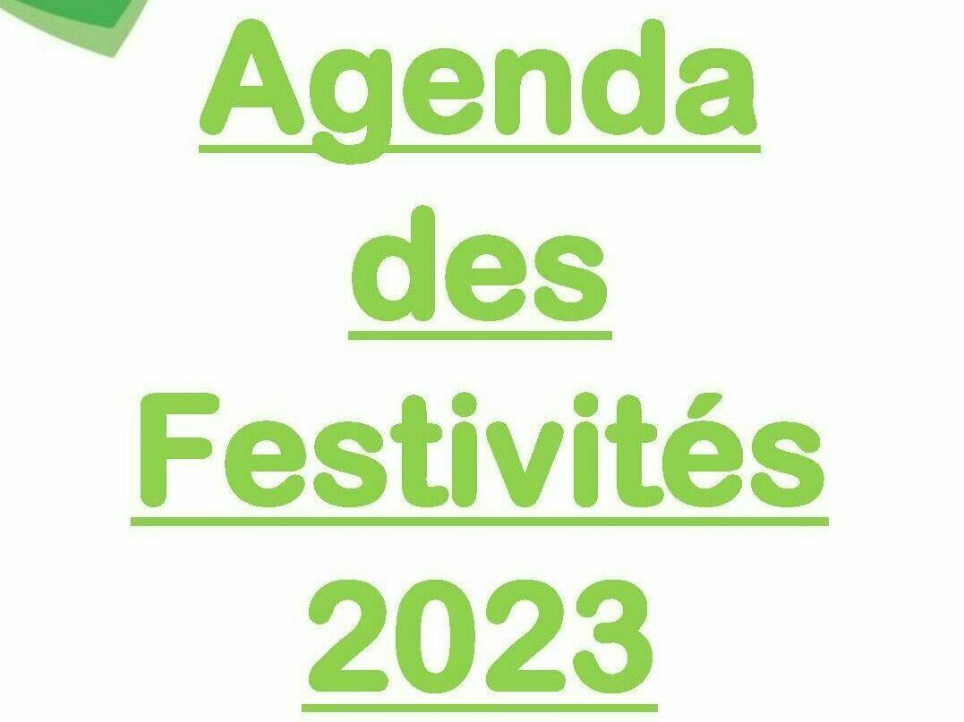 Affiche Agenda 2023