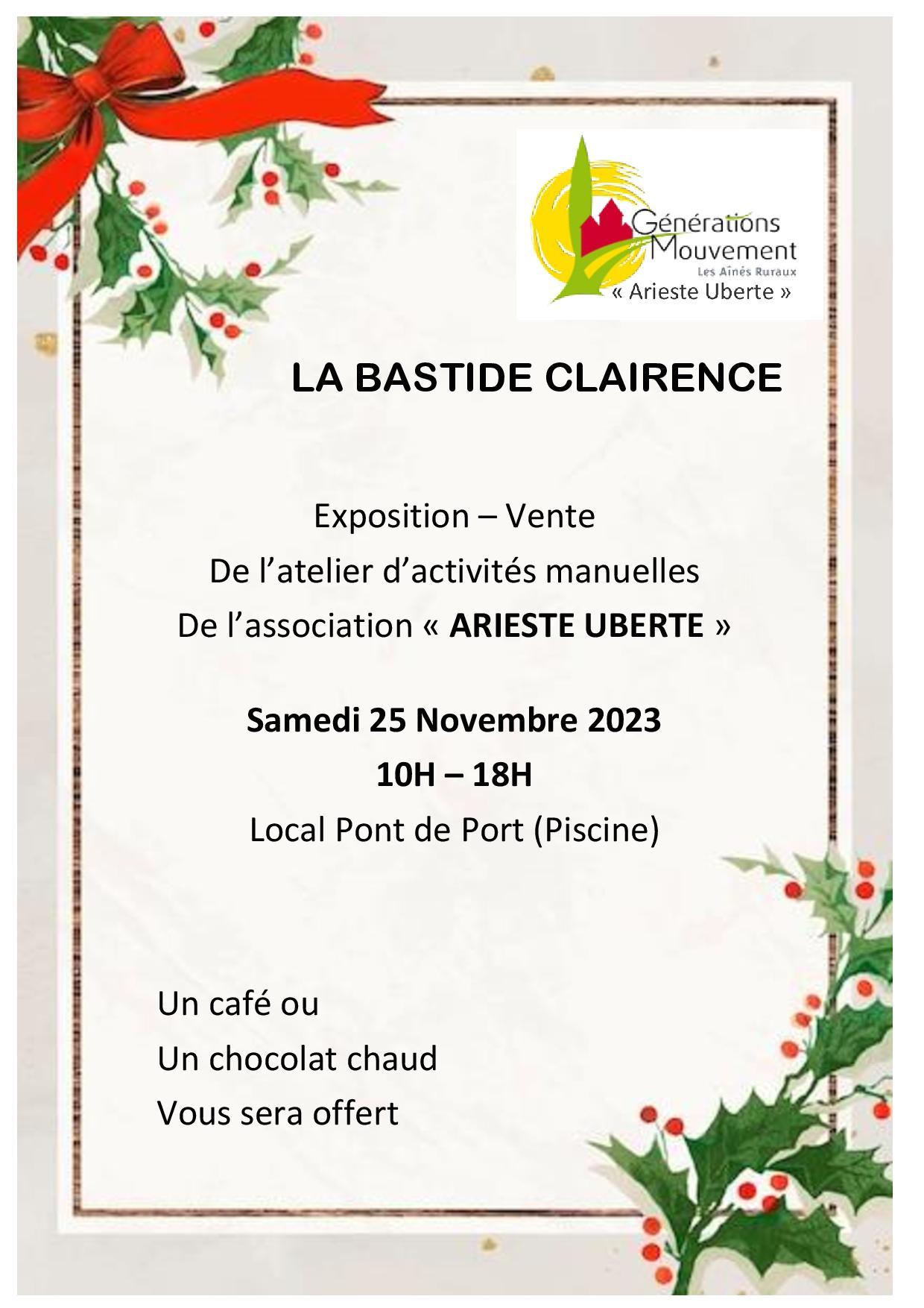 Exposition - Vente de l'association Arieste Uberte