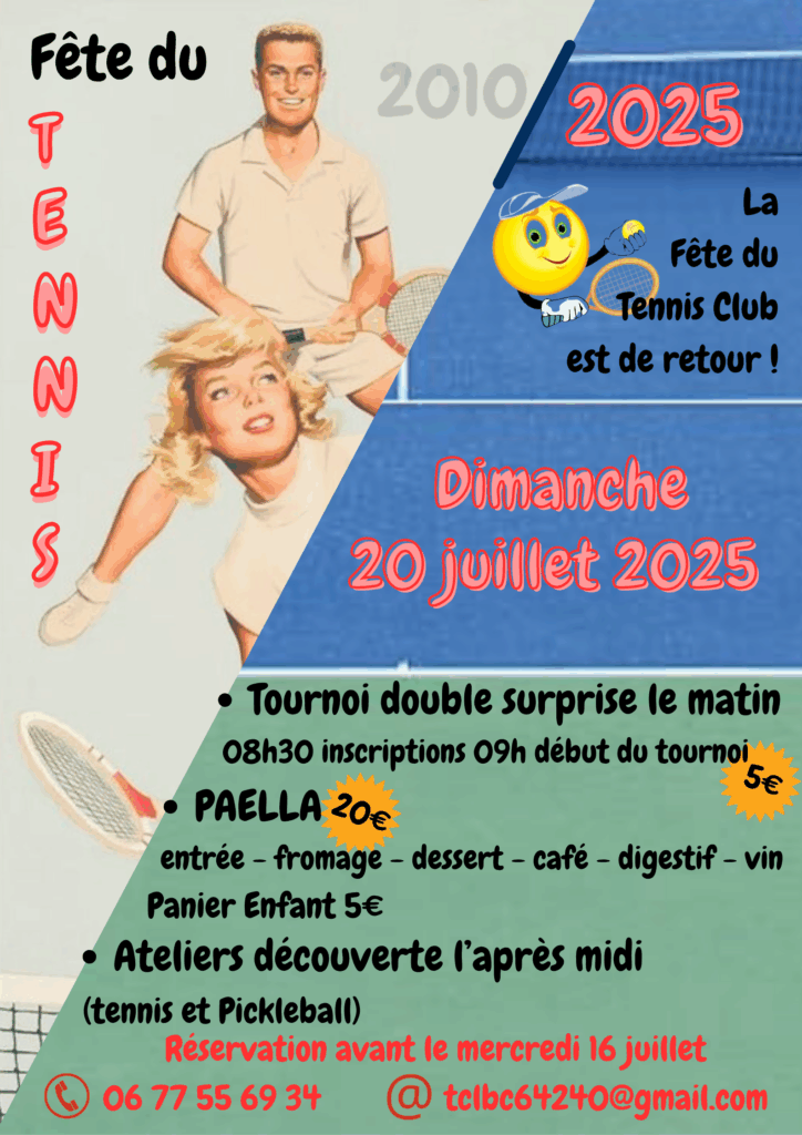 Fête du tennis 20.07.2025