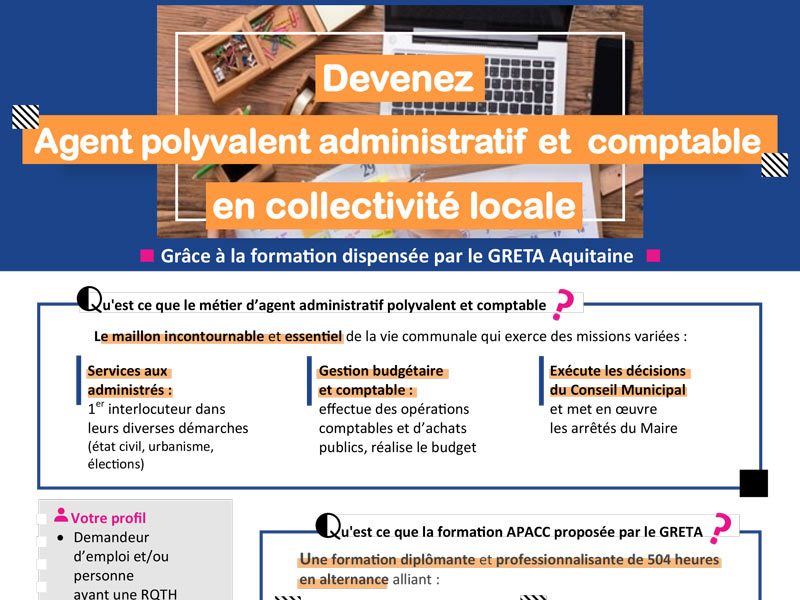 Formation et recrutement des futurs secrétaires de mairie
